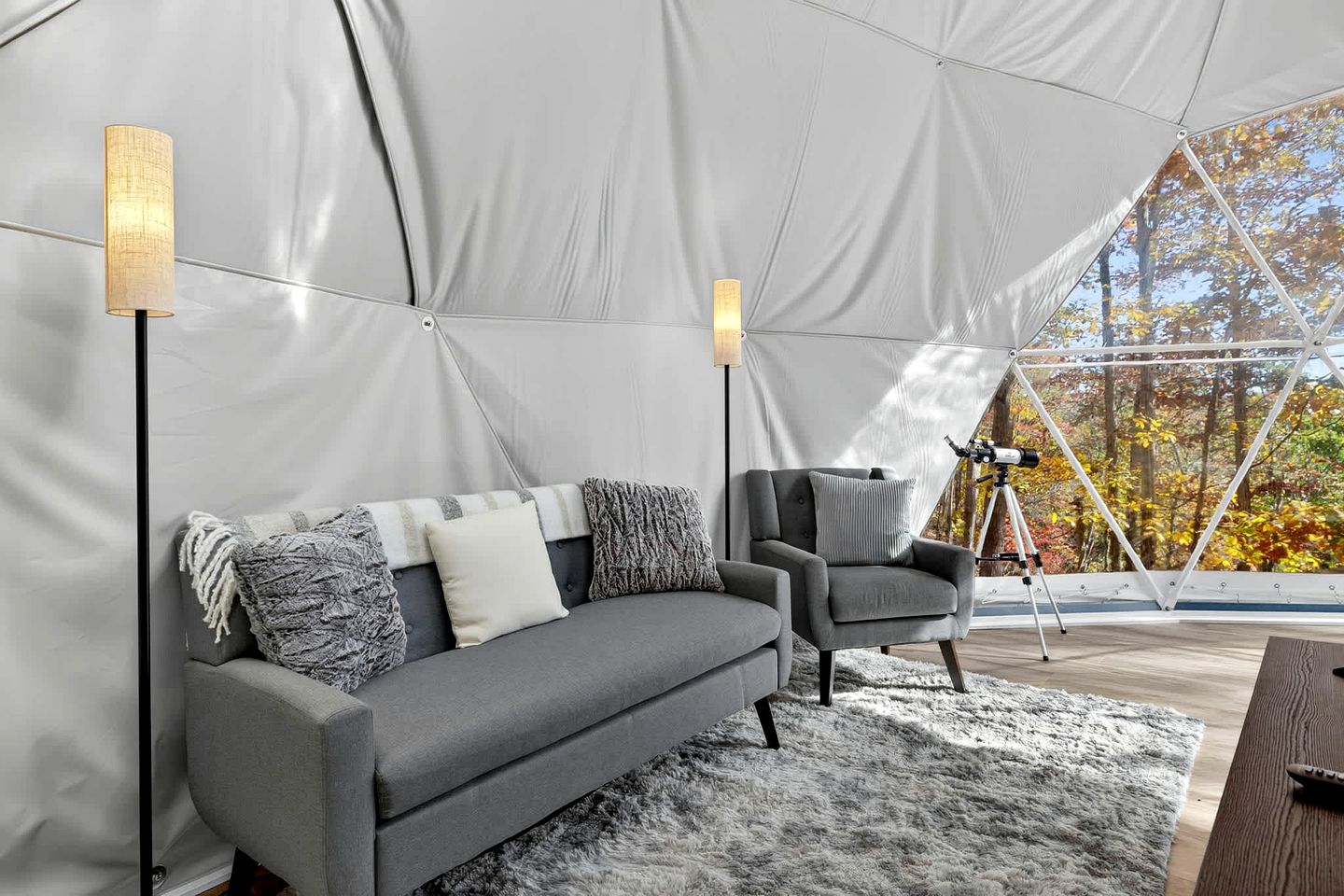 Luxe Stargazing Glamping Dome with Panoramic Views Near Lost River State Park, Wardensville WV