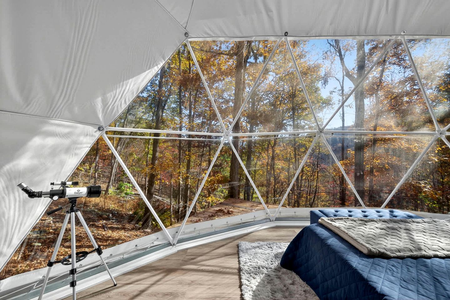 Luxe Stargazing Glamping Dome with Panoramic Views Near Lost River State Park, Wardensville WV
