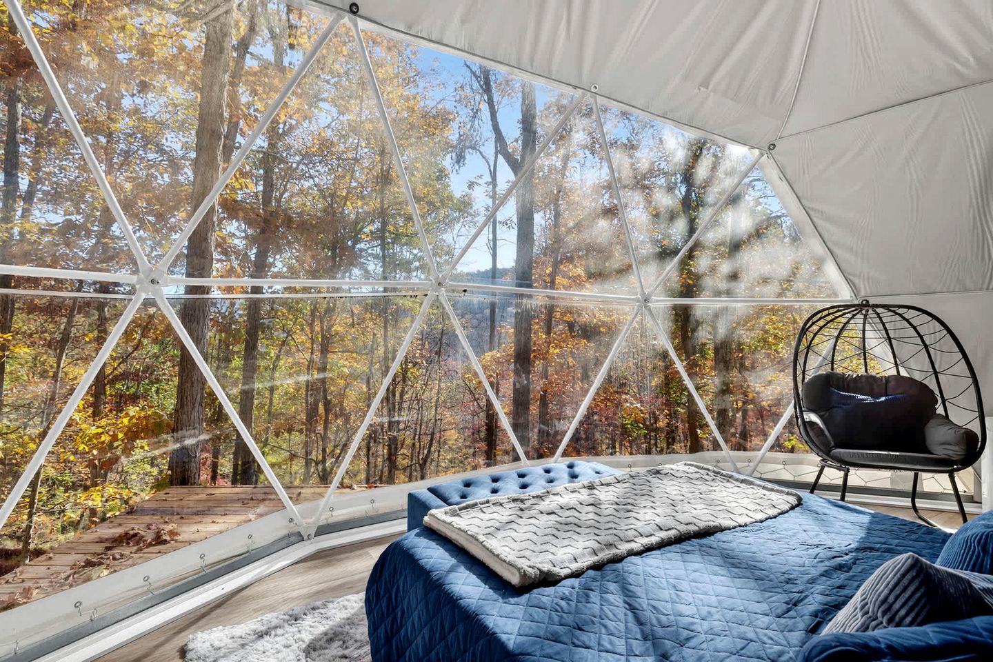 Luxe Stargazing Glamping Dome with Panoramic Views Near Lost River State Park, Wardensville WV