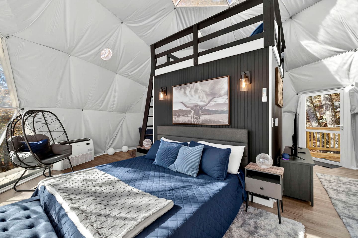 Luxe Stargazing Glamping Dome with Panoramic Views Near Lost River State Park, Wardensville WV