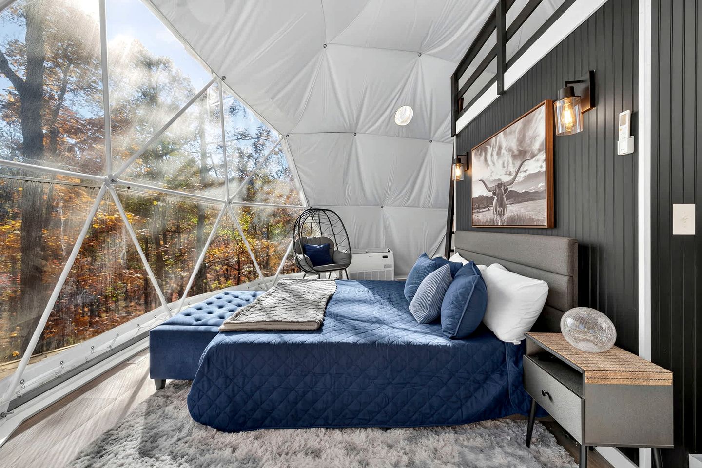 Luxe Stargazing Glamping Dome with Panoramic Views Near Lost River State Park, Wardensville WV