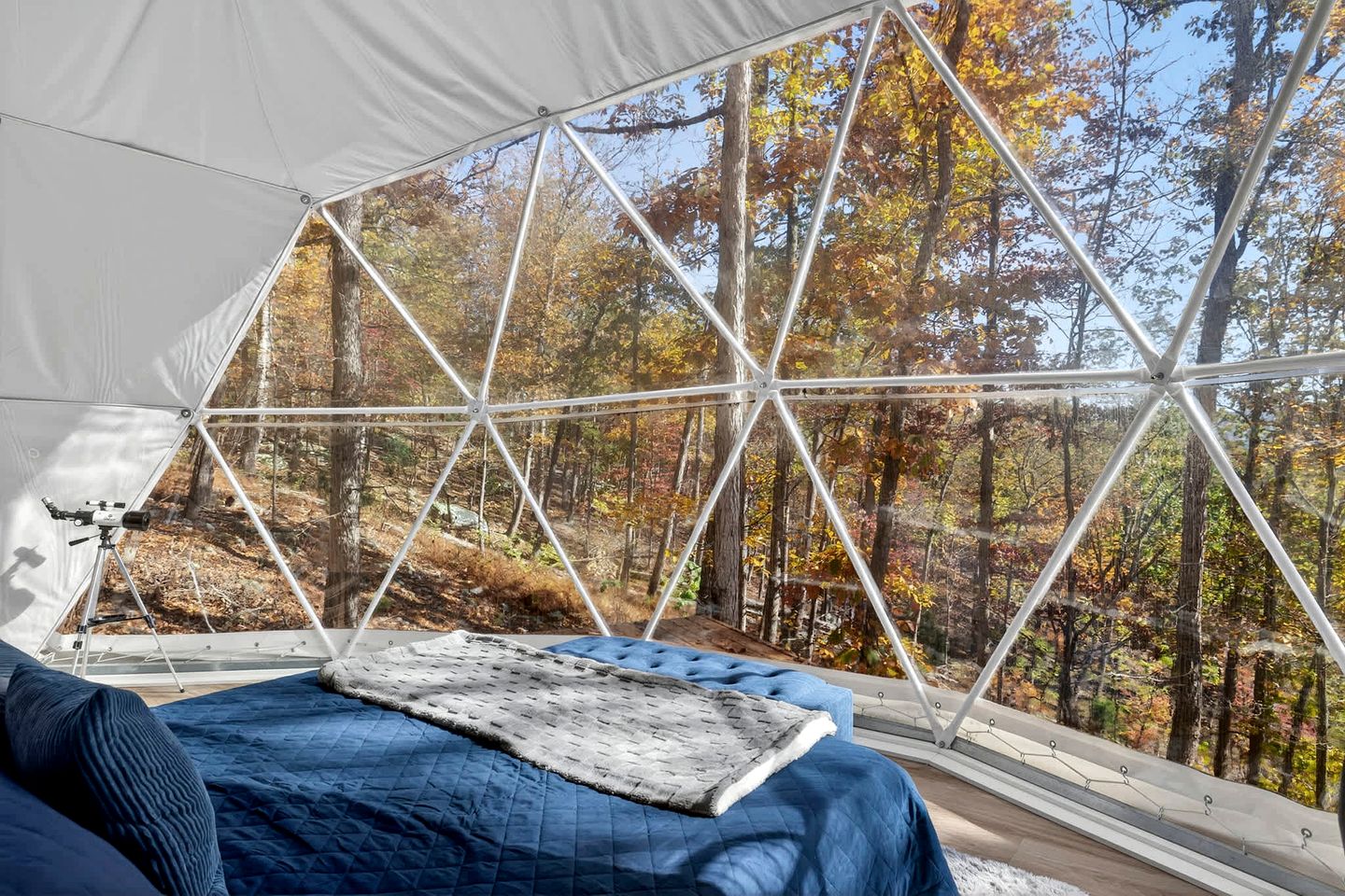Luxe Stargazing Glamping Dome with Panoramic Views Near Lost River State Park, Wardensville WV