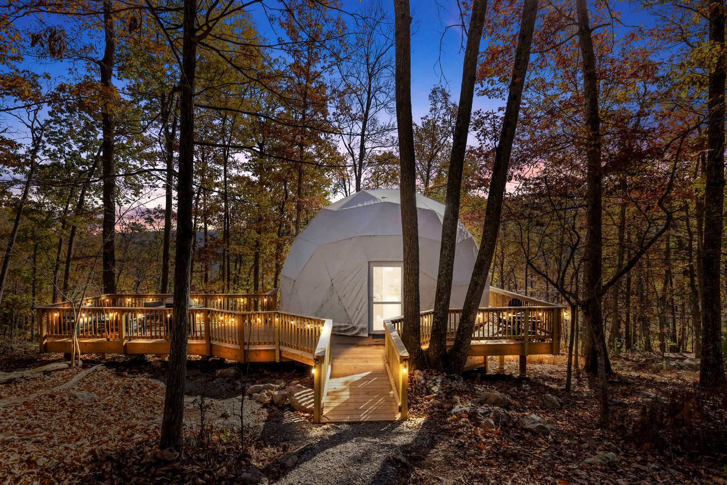 Luxe Stargazing Glamping Dome with Panoramic Views Near Lost River State Park, Wardensville WV