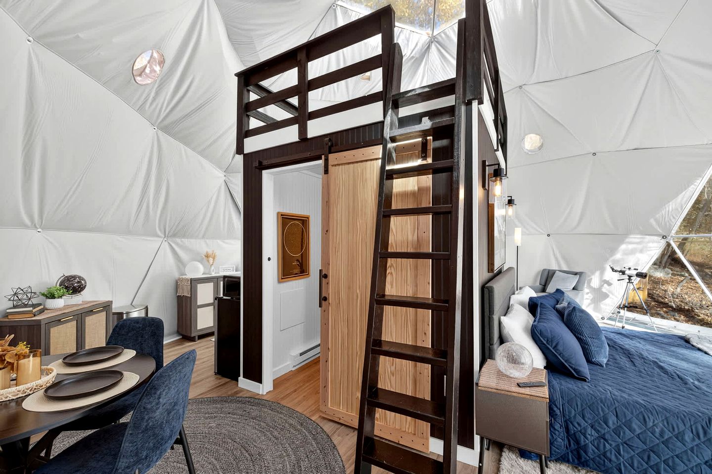 Luxe Stargazing Glamping Dome with Panoramic Views Near Lost River State Park, Wardensville WV