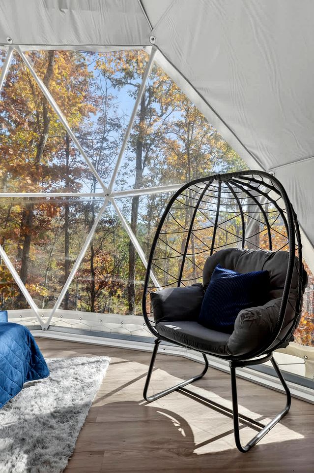 Luxe Stargazing Glamping Dome with Panoramic Views Near Lost River State Park, Wardensville WV