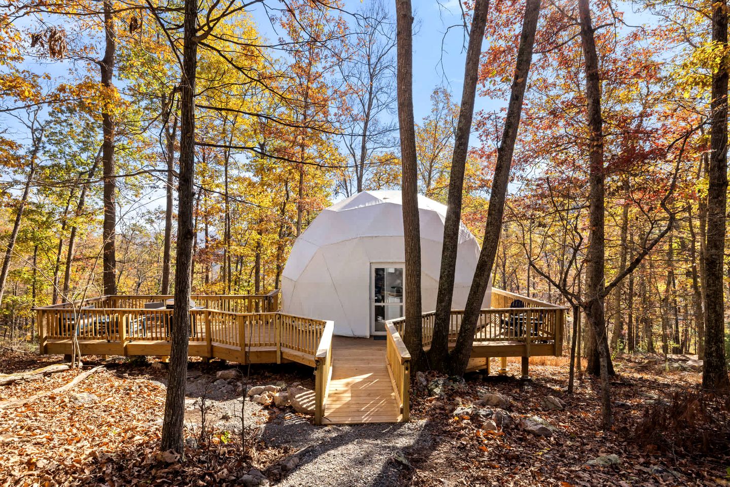 Luxe Stargazing Glamping Dome with Panoramic Views Near Lost River State Park, Wardensville WV