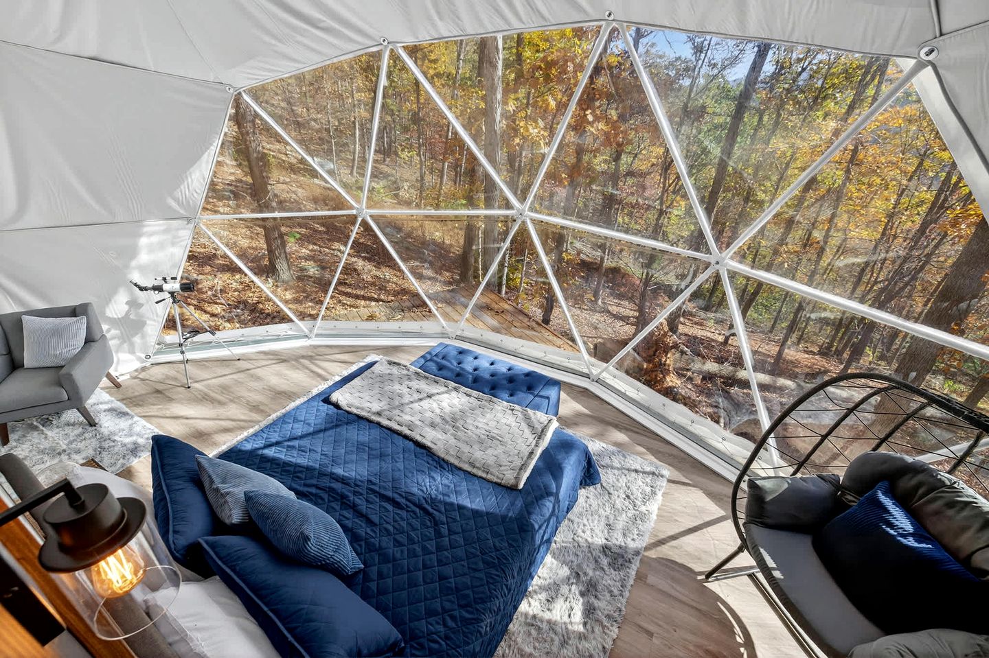 Luxe Stargazing Glamping Dome with Panoramic Views Near Lost River State Park, Wardensville WV