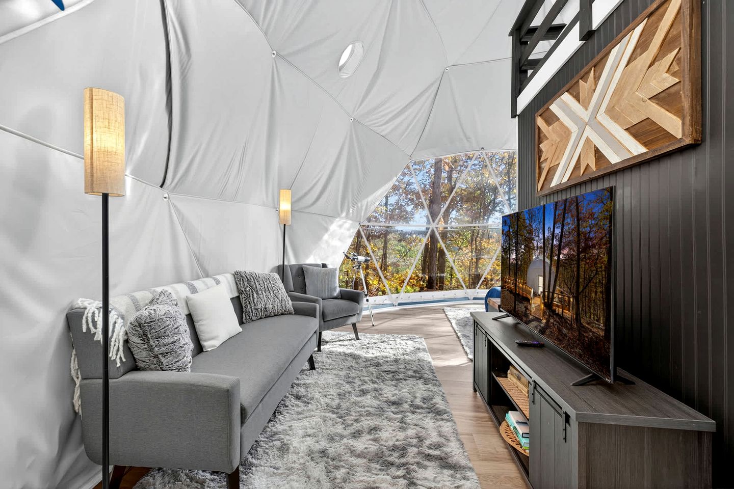 Luxe Stargazing Glamping Dome with Panoramic Views Near Lost River State Park, Wardensville WV