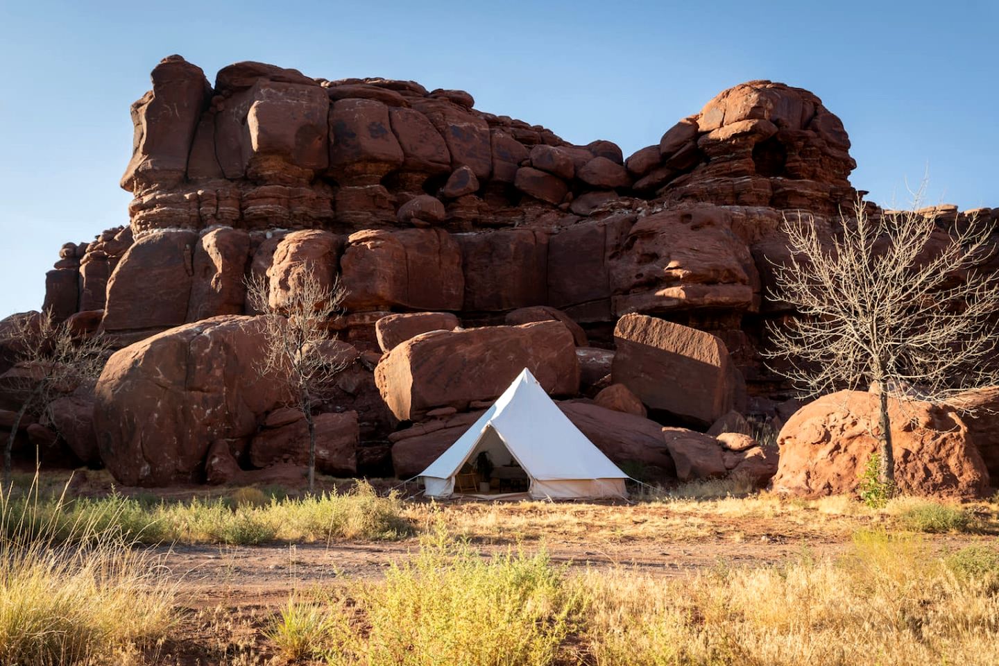 Beautiful Glamping Tent for an Unforgettable Family Escape near Canyonlands National Park in Moab, Utah