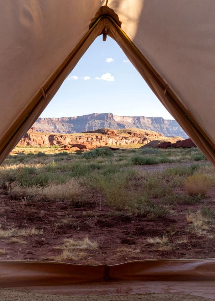Beautiful Glamping Tent for an Unforgettable Family Escape near Canyonlands National Park in Moab, Utah