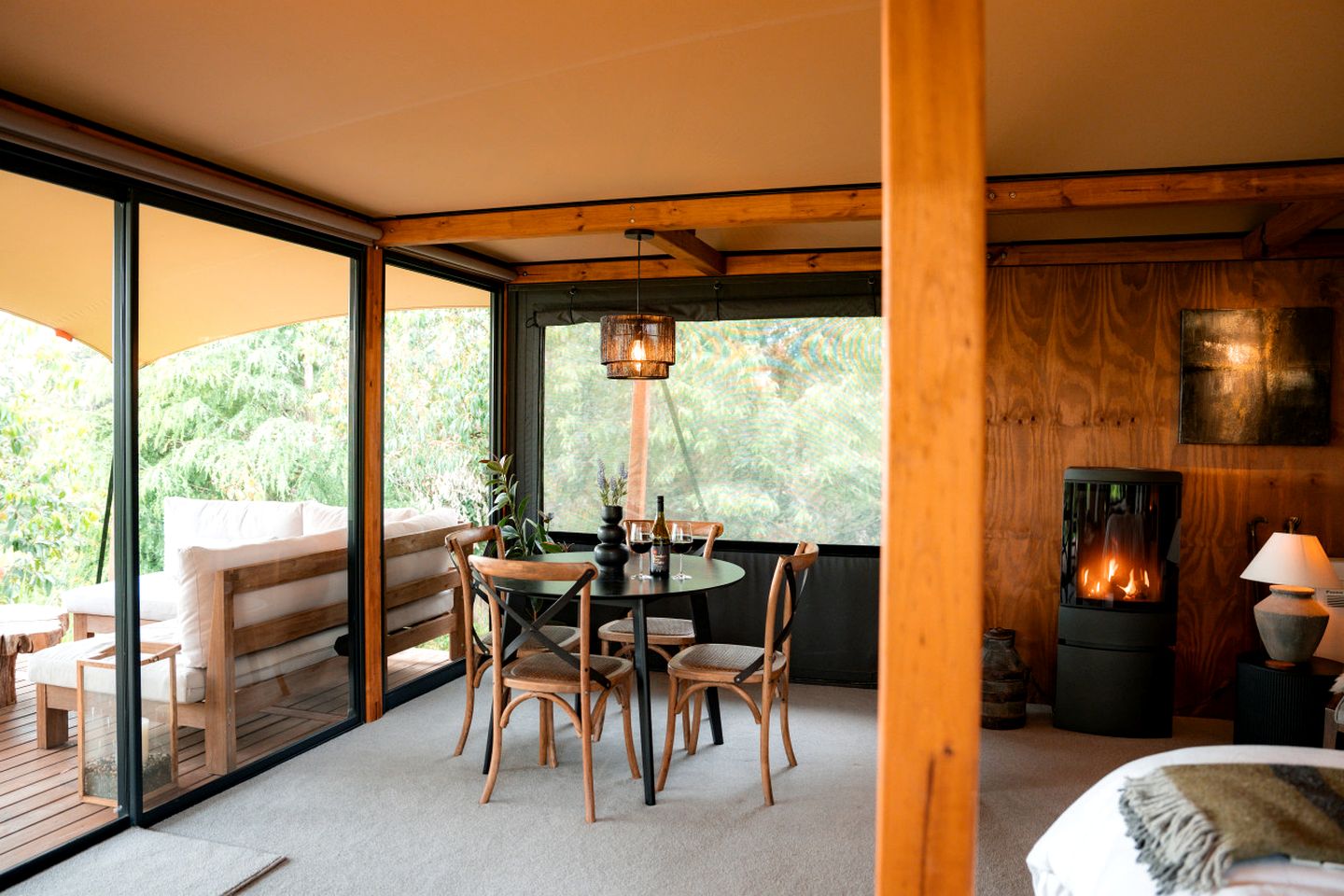 Glamping at its Finest in this Luxury Safari Tent in Havelock North, New Zealand