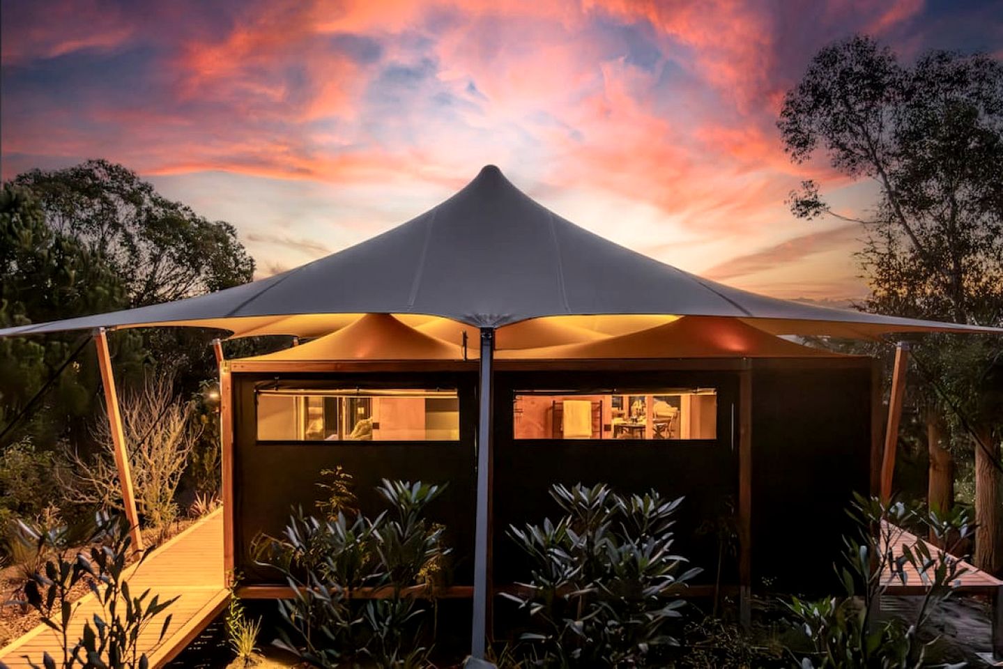 Glamping at its Finest in this Luxury Safari Tent in Havelock North, New Zealand