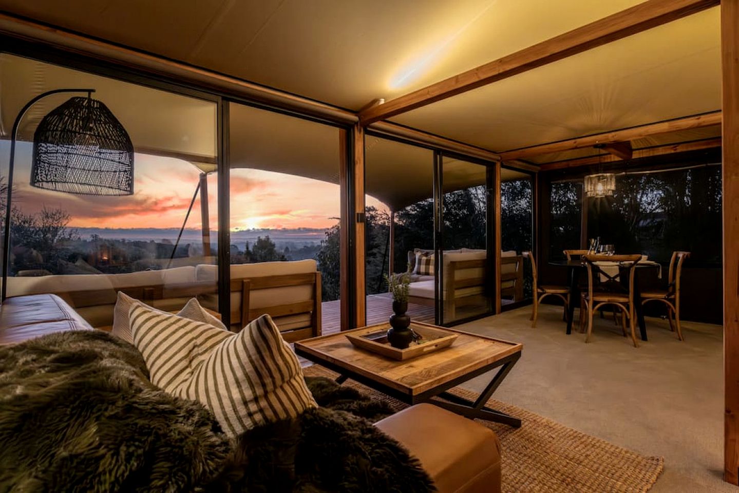Glamping at its Finest in this Luxury Safari Tent in Havelock North, New Zealand
