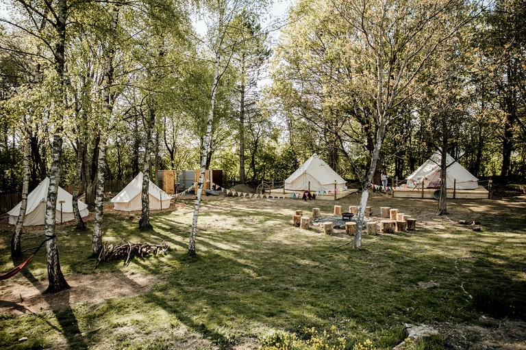 Group Glamping Bell Tents Camp Perfect to Reconnect with Nature in Germany