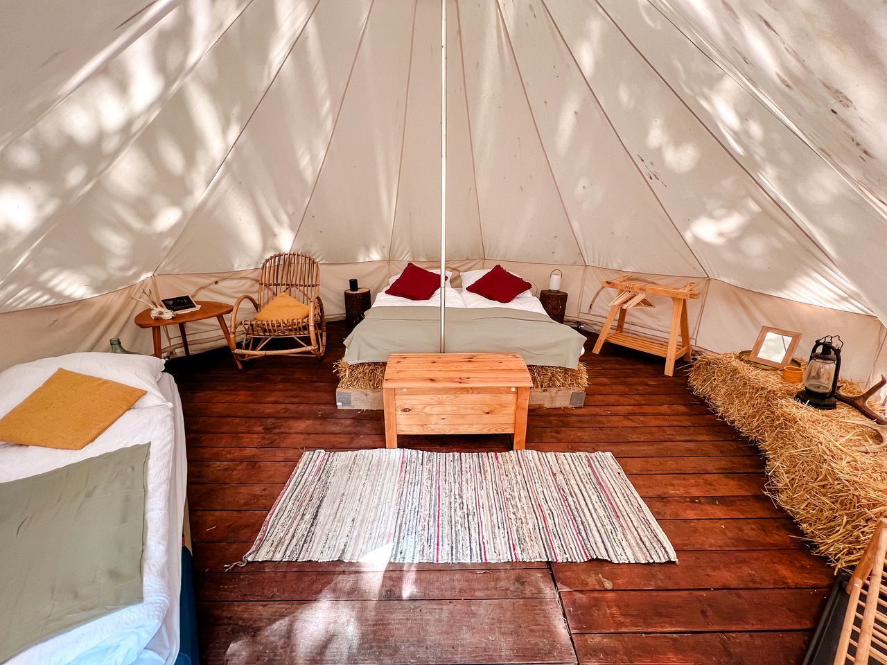 Group Glamping Bell Tents Camp Perfect to Reconnect with Nature in Germany