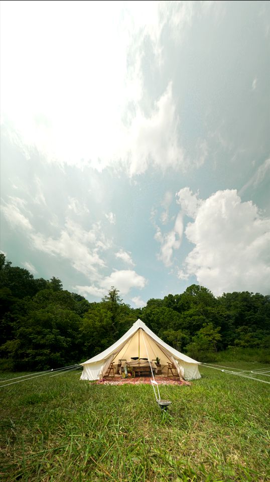 Charm and Comfort: Stylish Bell Tent Glamping in Marion, North Carolina