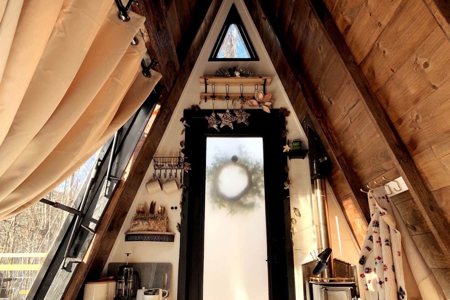 Secluded Off-Grid A-Frame Cabin with Creek Access near Abrams Creek, West Virginia