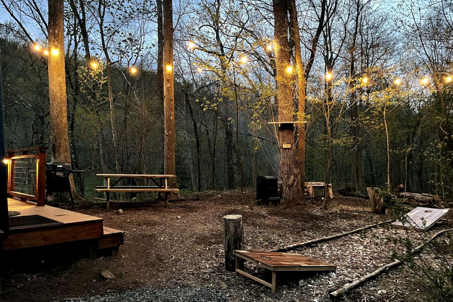 Secluded Off-Grid A-Frame Cabin with Creek Access near Abrams Creek, West Virginia