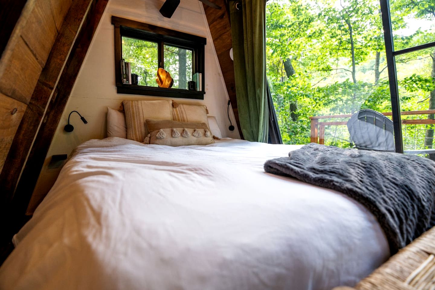Secluded Off-Grid A-Frame Cabin with Creek Access near Abrams Creek, West Virginia