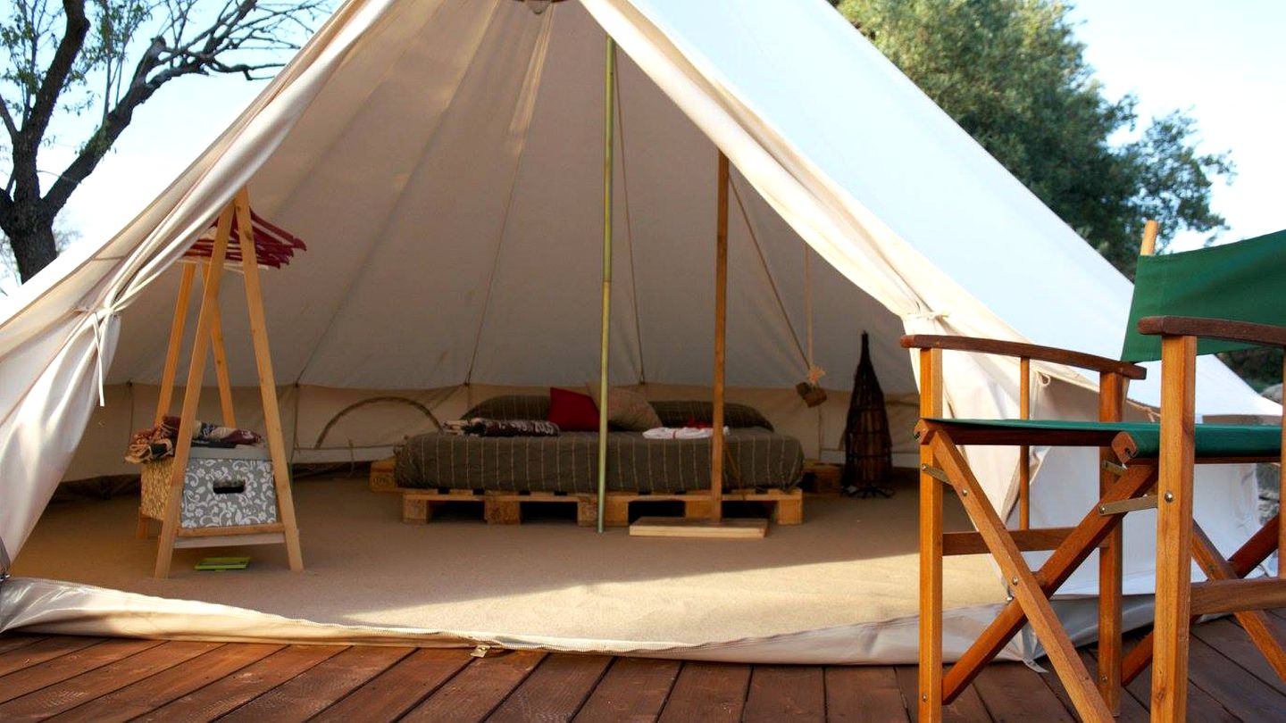 Secluded Bell Tent Rentals in the Countryside of Sicily near Noto, Italy