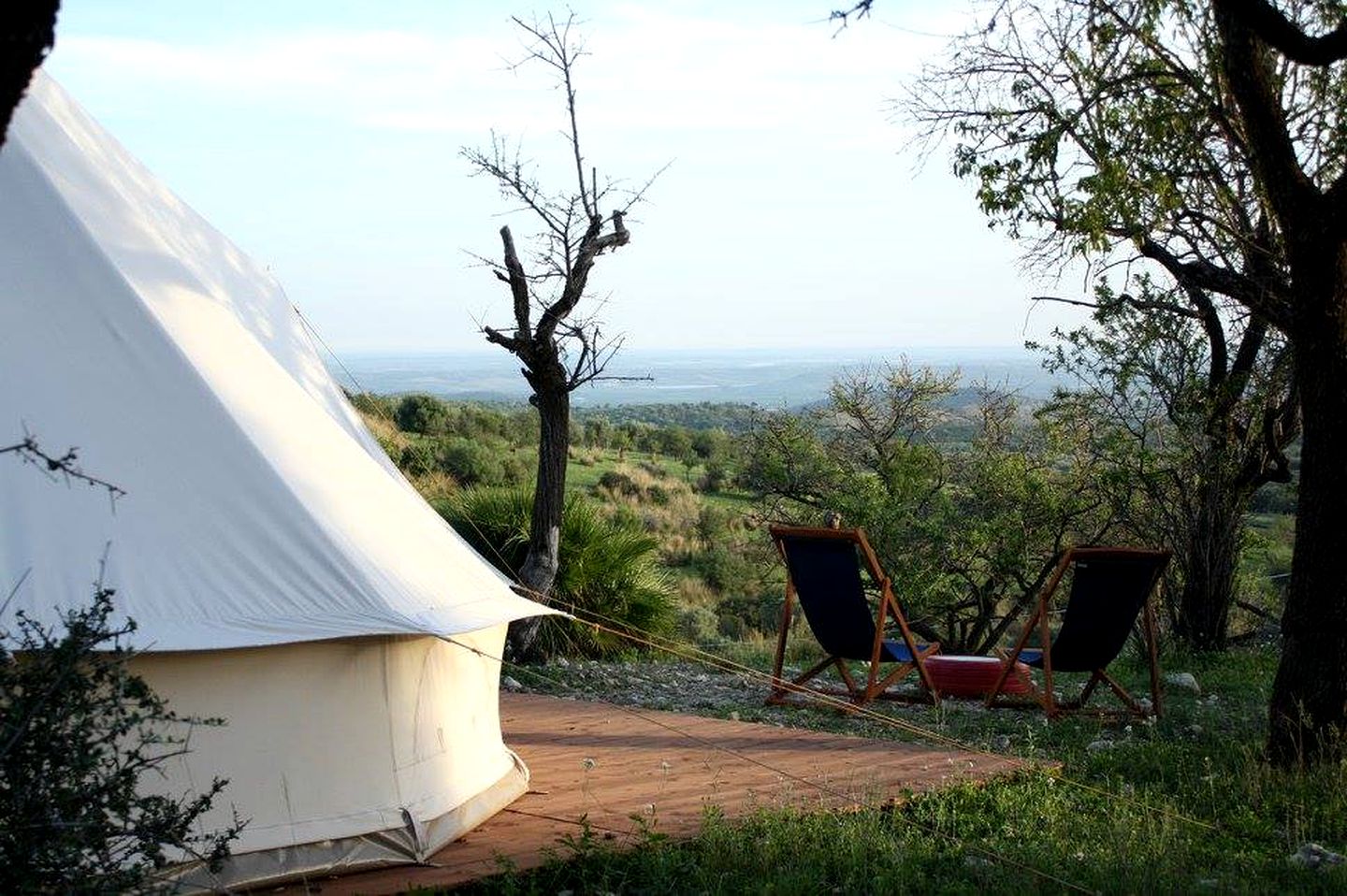 Secluded Bell Tent Rentals in the Countryside of Sicily near Noto, Italy