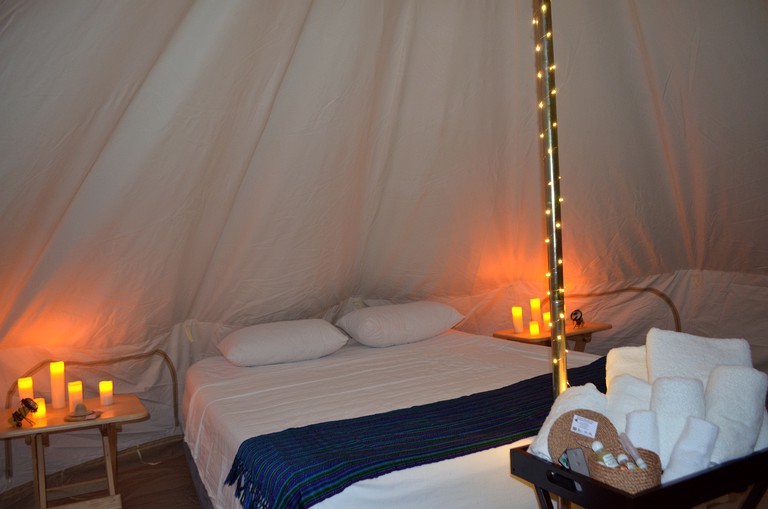 Bell Tents (Tikal, Peten, Guatemala)