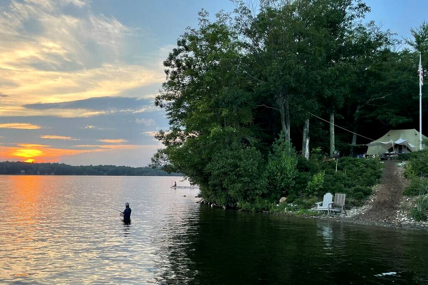 Island Tent Overlook in Monmouth, ME
