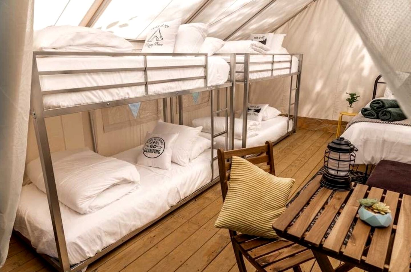 Glamping in New York in Fully-Equipped Safari Tents Located in Broadalbin