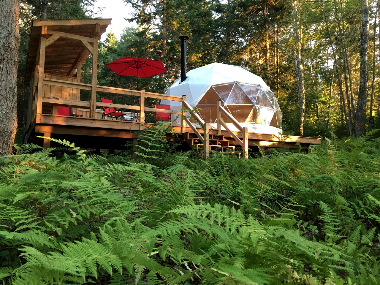 Unique and Cozy Dome Accommodation for Glamping near Saint John, New Brunswick