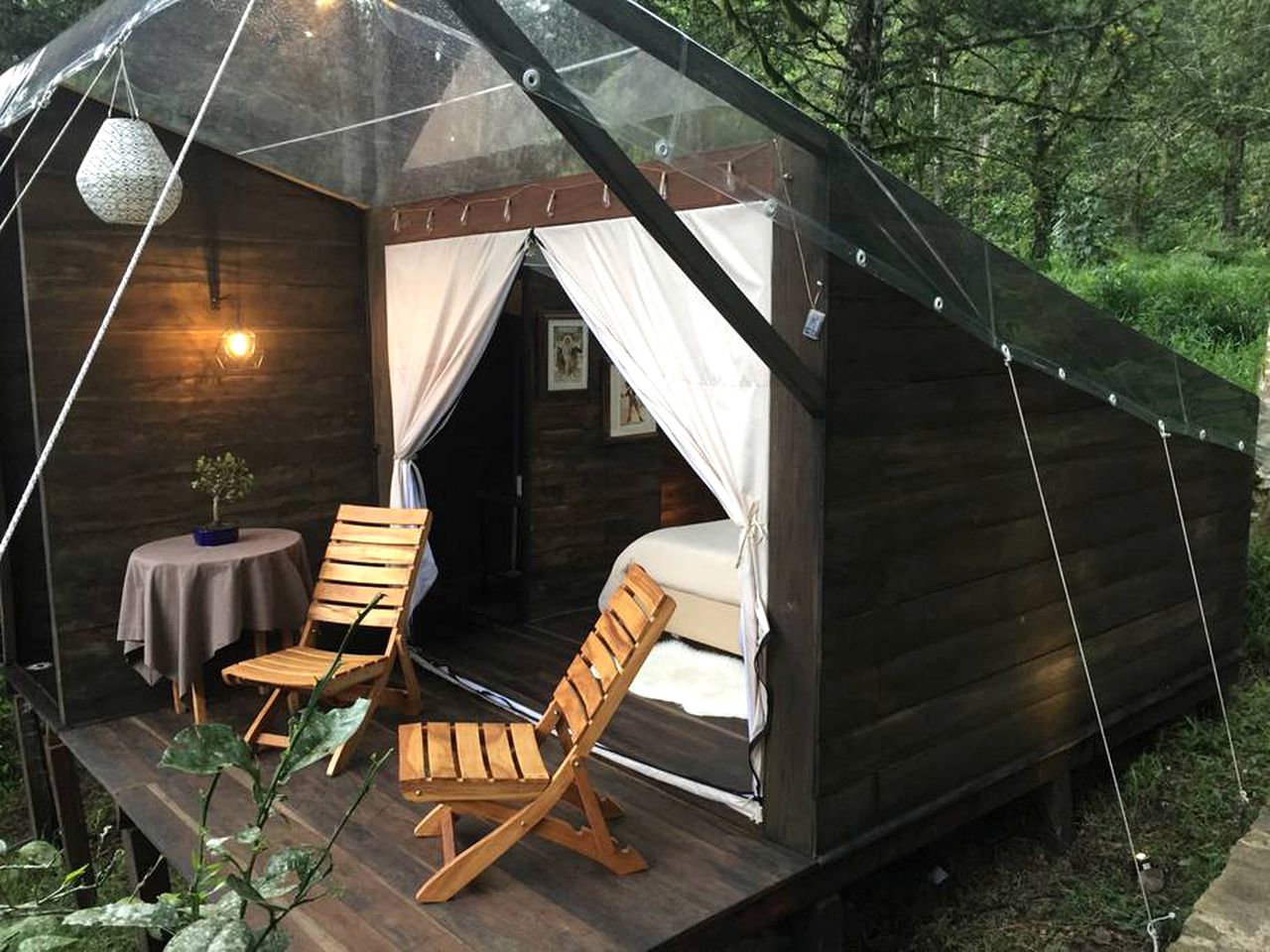 Glamping Tented Cabin for a Romantic Weekend Getaway from Bogotá, Colombia