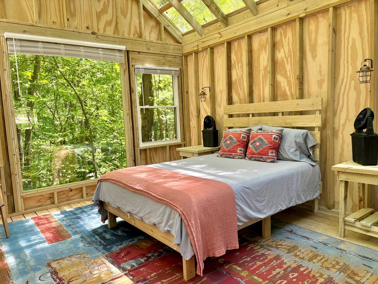 Peaceful Glamping Cabin with Clear Roof near Kerr Lake in Henderson, NC