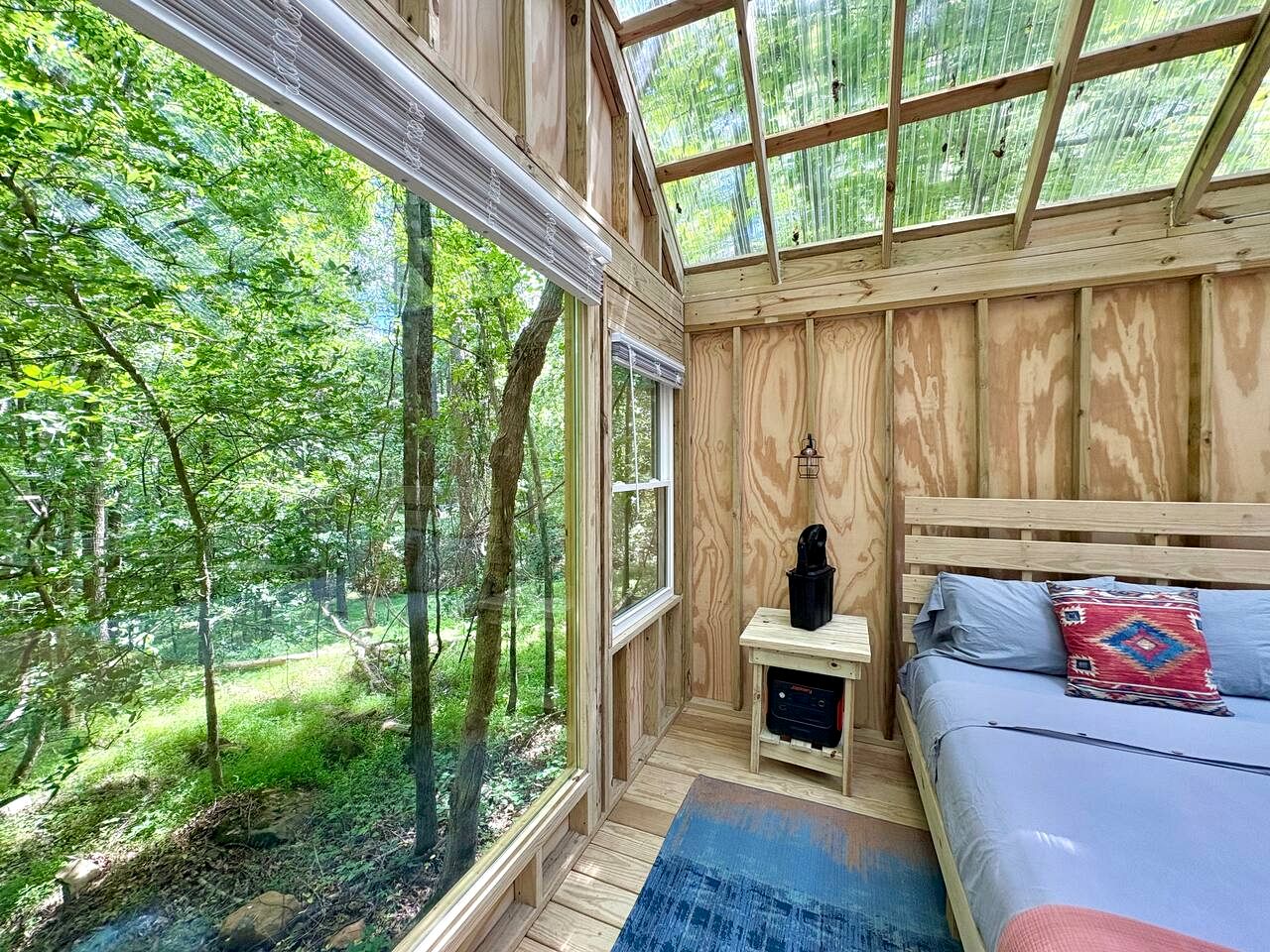 Peaceful Glamping Cabin with Clear Roof near Kerr Lake in Henderson, NC