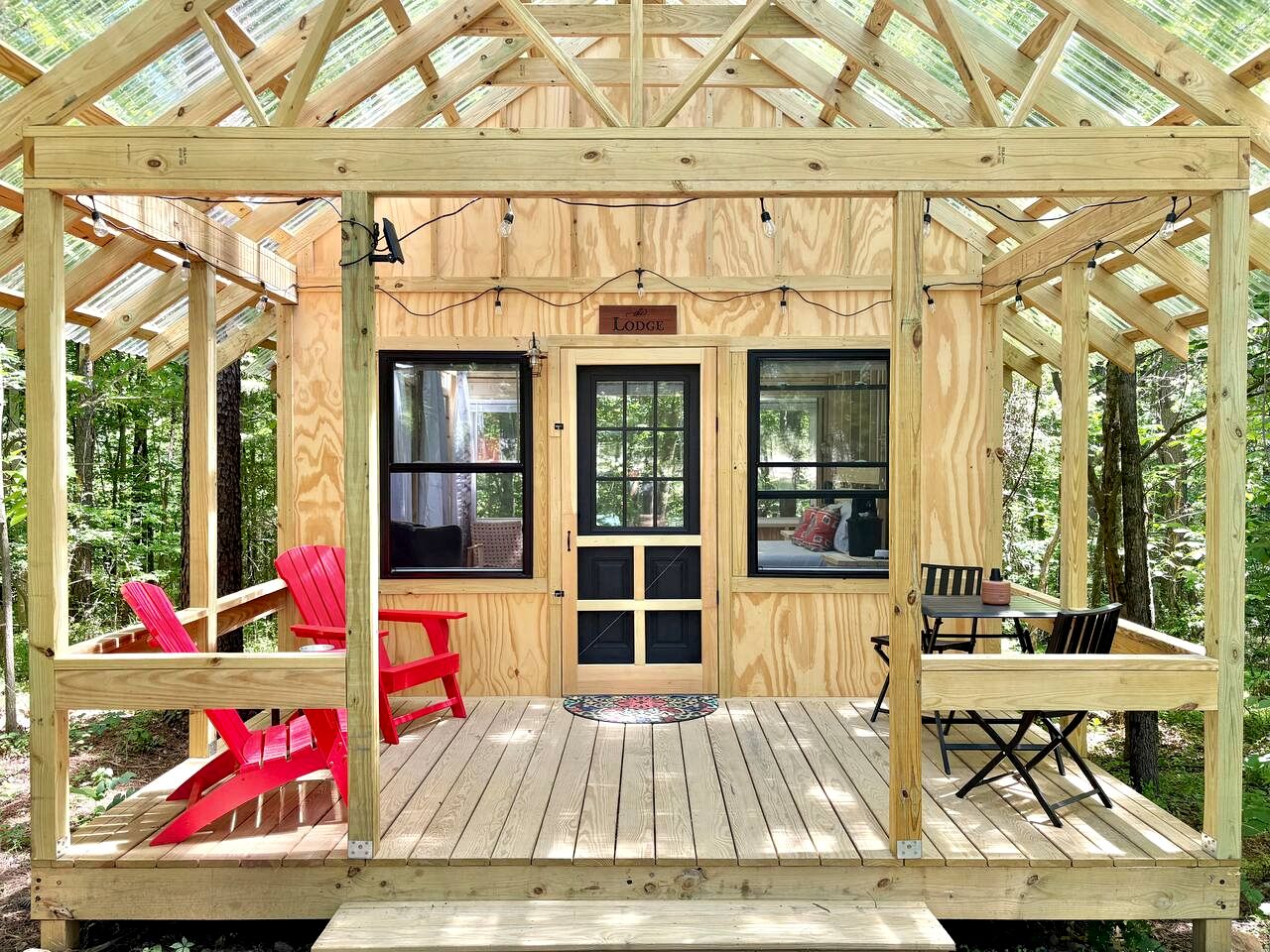 Peaceful Glamping Cabin with Clear Roof near Kerr Lake in Henderson, NC