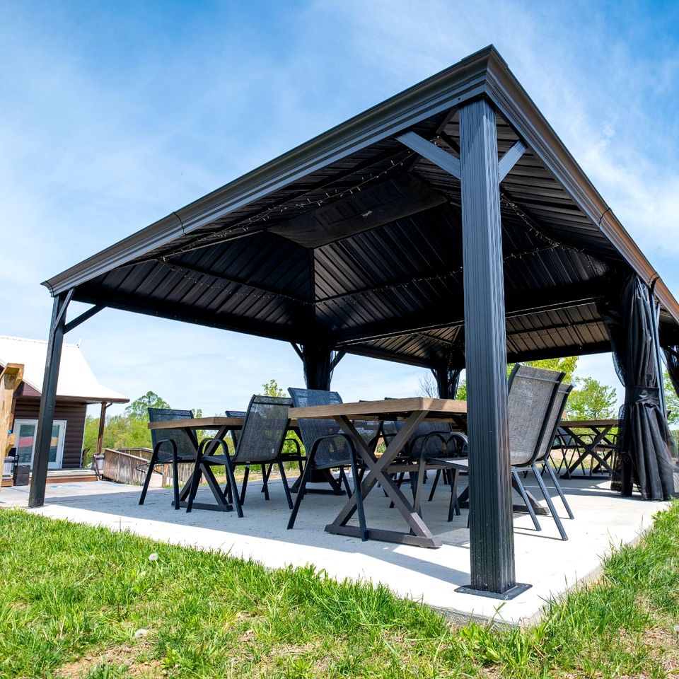Impressive Tented Cabin with Peaceful Vistas and Fire Pit in Logan, Ohio