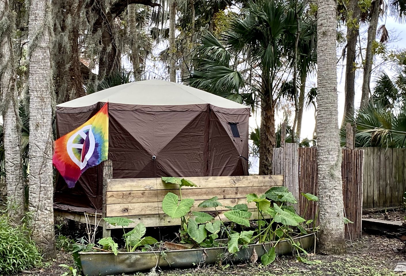 Boho Waterside Glamping Tent for a Florida Getaway