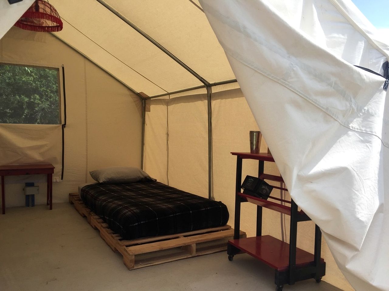 Glamping Escape in Sturgis, South Dakota, in Lovely Safari Tent Rental for Two