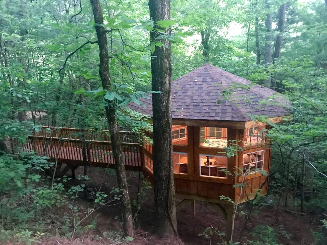 Romantic Tree House Rental near Vogel State Park in Georgia