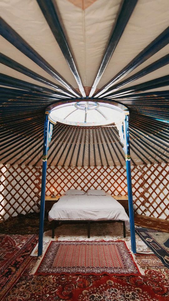 Authentic Mongolian Yurt in Sequoia National Forest, Perfect for a Glamping Retreat in Nature