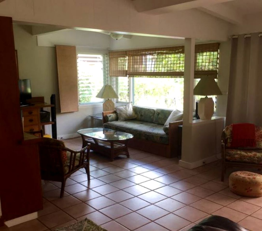 Charming Vacation Rental Surrounded by Palm Trees Just Steps from the Beach on Island of Maui, Hawaii