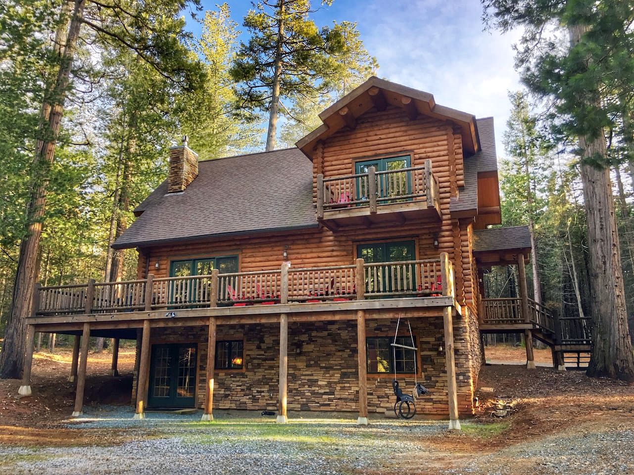 Family-Friendly Log Cabin Rental in California's Gold Country near Sacramento