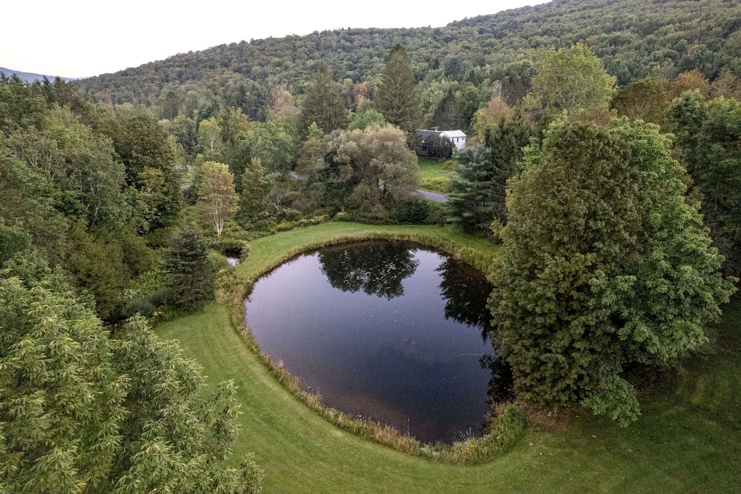 Peaceful A-Frame Retreat with Pond & Private Woodland Escape in Margaretville, New York