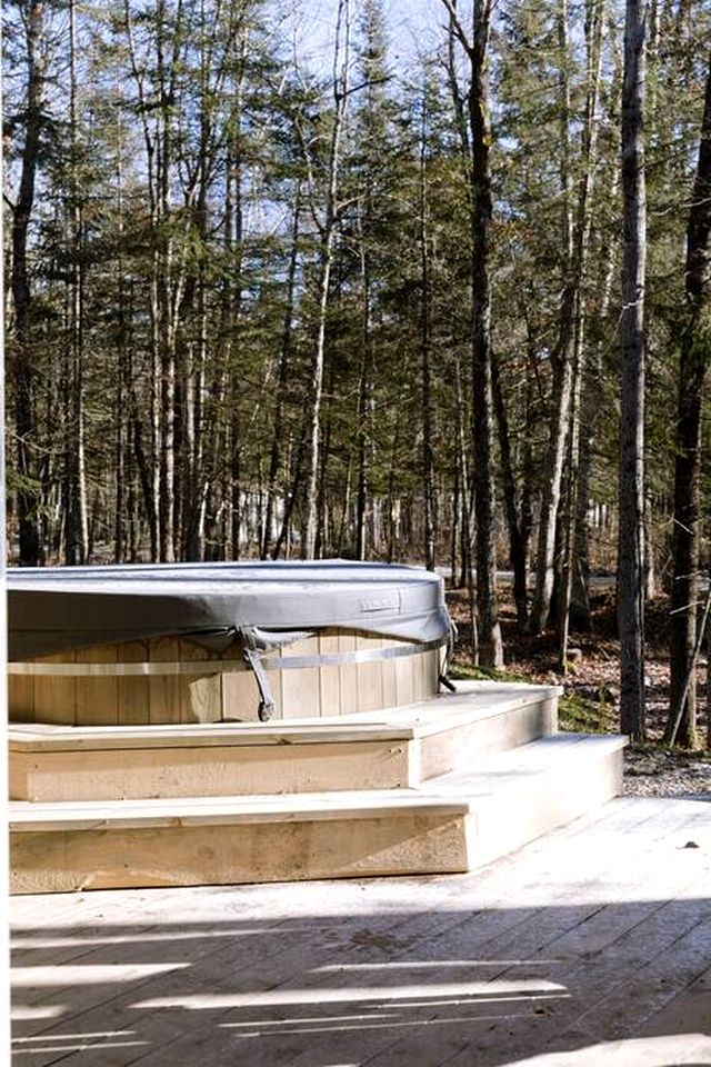 Gorgeous A-Frame with Lake Access Surrounded by Forest in Quebec, Canada