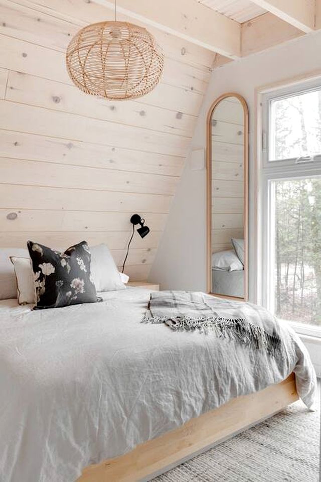 Gorgeous A-Frame with Lake Access Surrounded by Forest in Quebec, Canada