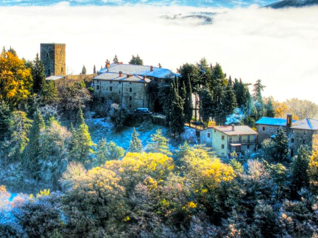 Gorgeous Castle Suite with a Hot Tub for a Romantic Getaway near Perugia, Italy