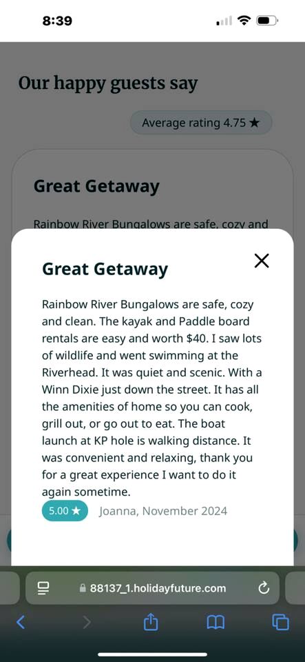 Gorgeous Cottage Close to Fantastic Hiking Trails in Dunnellon, Florida