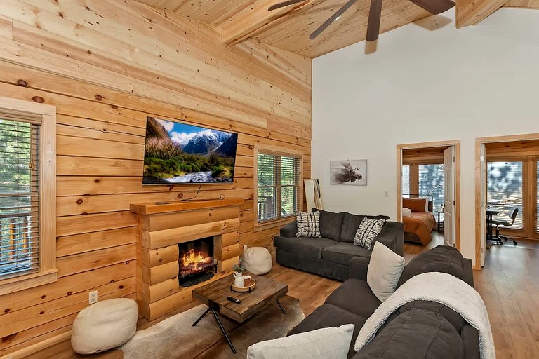 Log Cabins (United States of America, Big Bear, California)