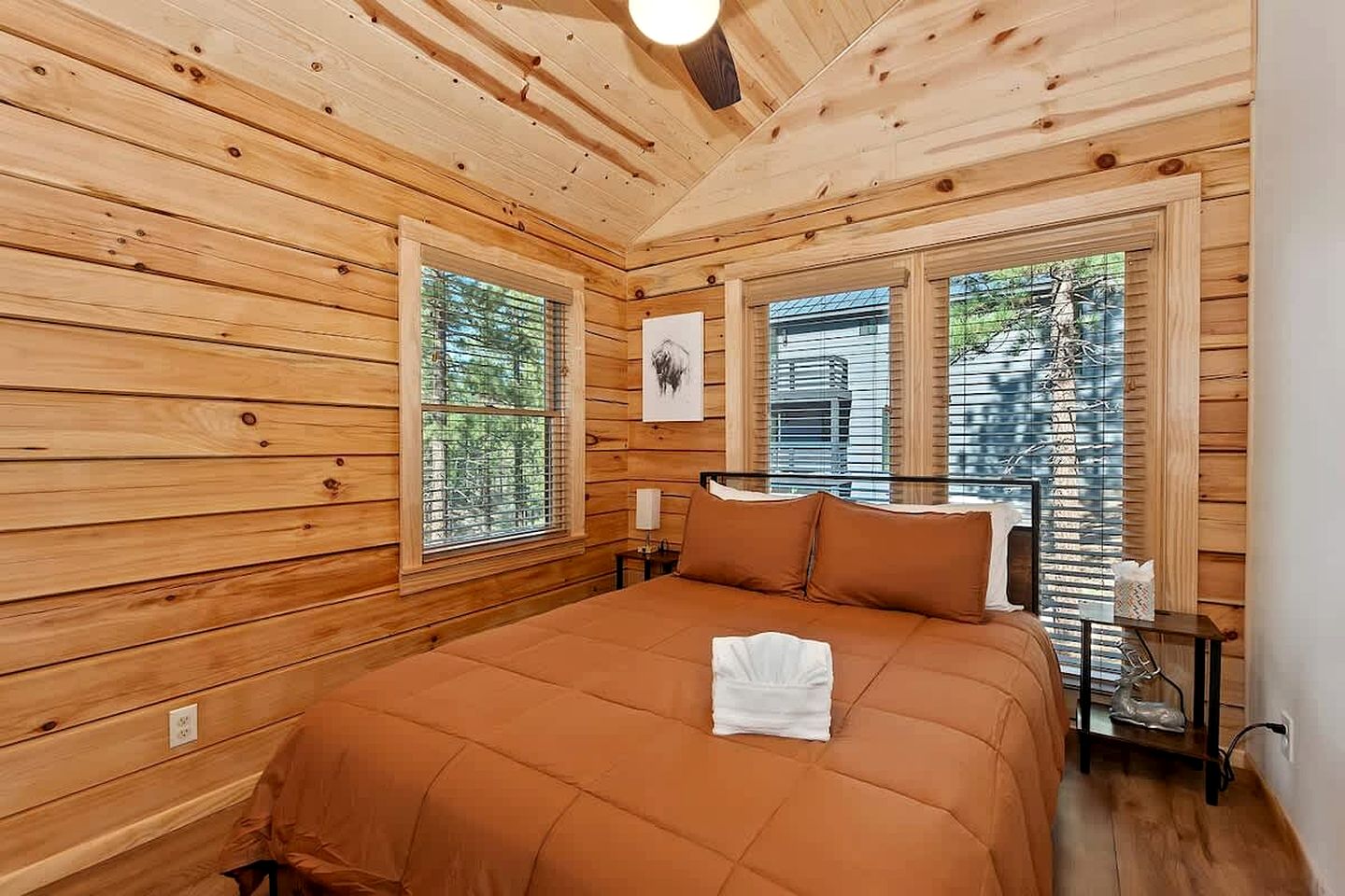 Gorgeous Modern Log Cabin Nestled in the Woods in Big Bear, California