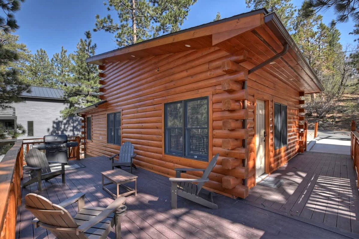 Gorgeous Modern Log Cabin Nestled in the Woods in Big Bear, California