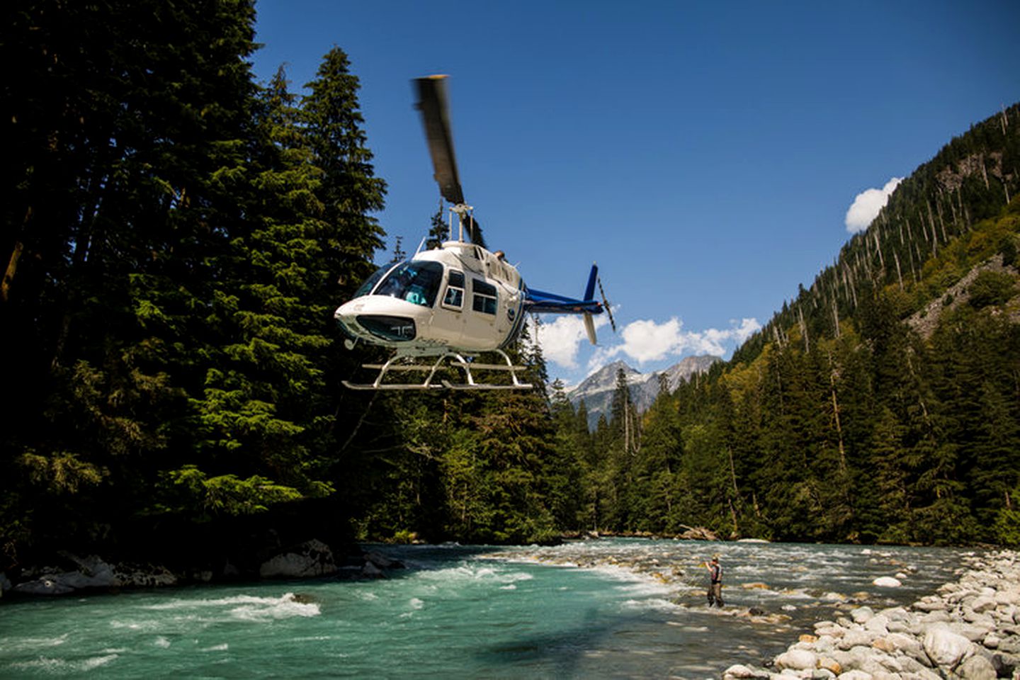 Rustic Cabin Rental with River Views for Guided Fishing Trip in Vancouver, British Columbia