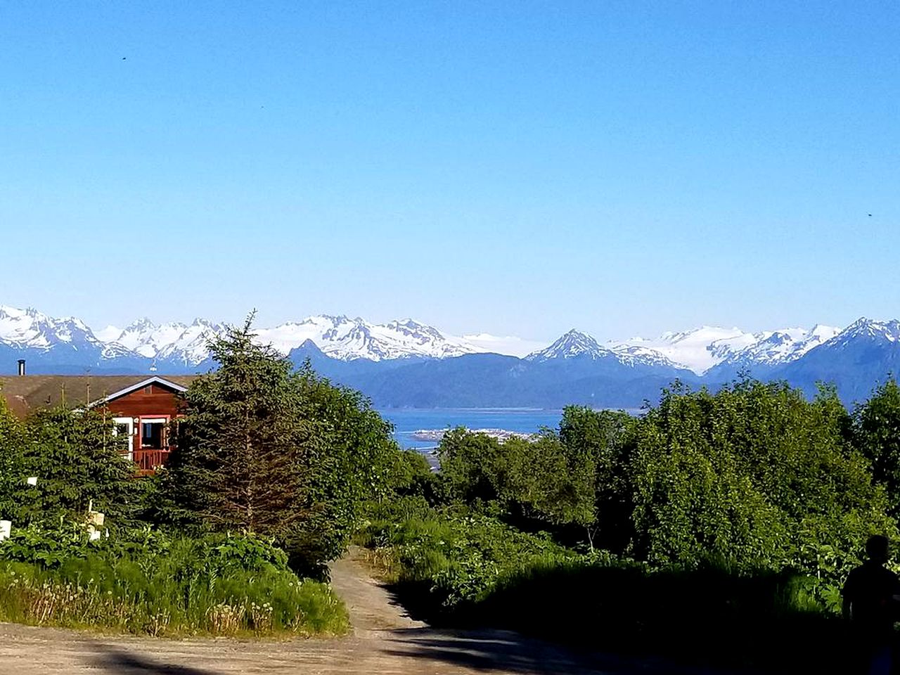 Gorgeous View from Comfortable Lodge Overlooking Kachemak Bay in Alaska